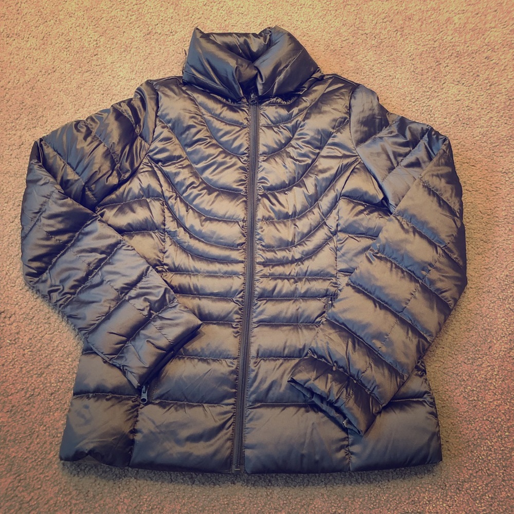 Grey puff jacket